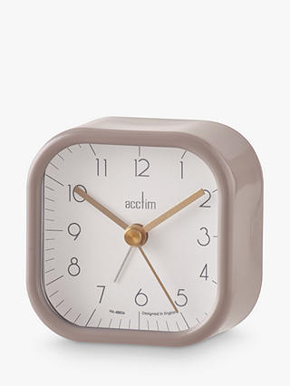 Acctim Zak Analogue Alarm Clock, 7cm