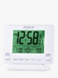 Acctim Delaware Couples Radio Controlled LCD Digital Alarm Clock, White