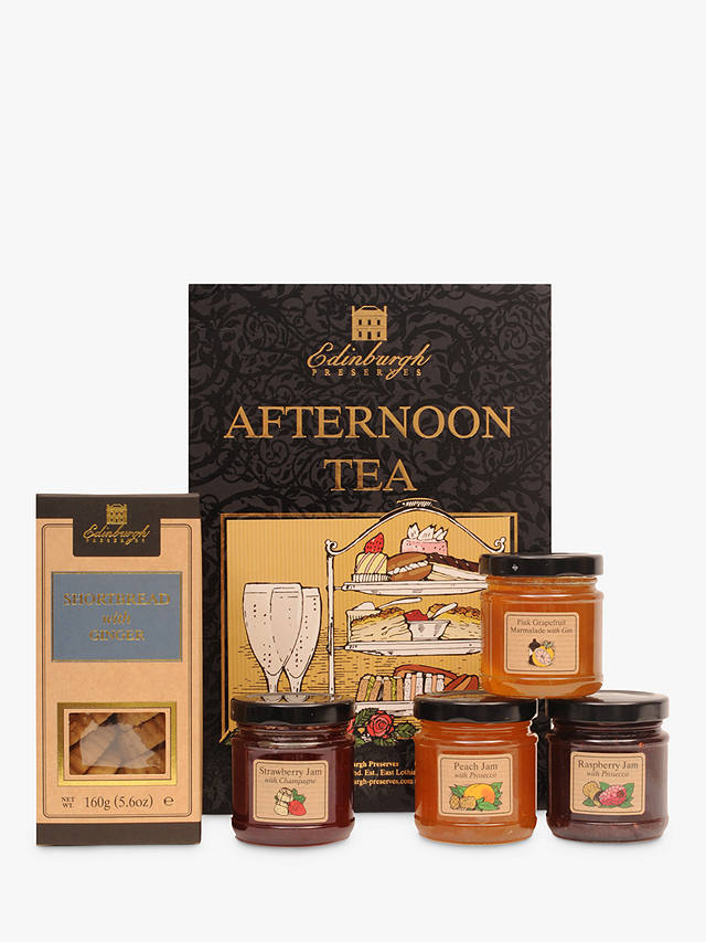 Edinburgh Preserves Afternoon Tea Jam Fizz & Shortbread Gift Set, 612g