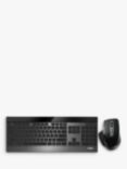 Rapoo 9900M Bluetooth Desktop Keyboard and Mouse, Metal Grey