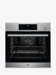 AEG BES355010M Built In Electric Single Oven with Steam Function, Stainless Steel