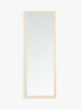 ANYDAY John Lewis & Partners Rectangular Wood-Effect Mirror, 125 x 35cm, Natural