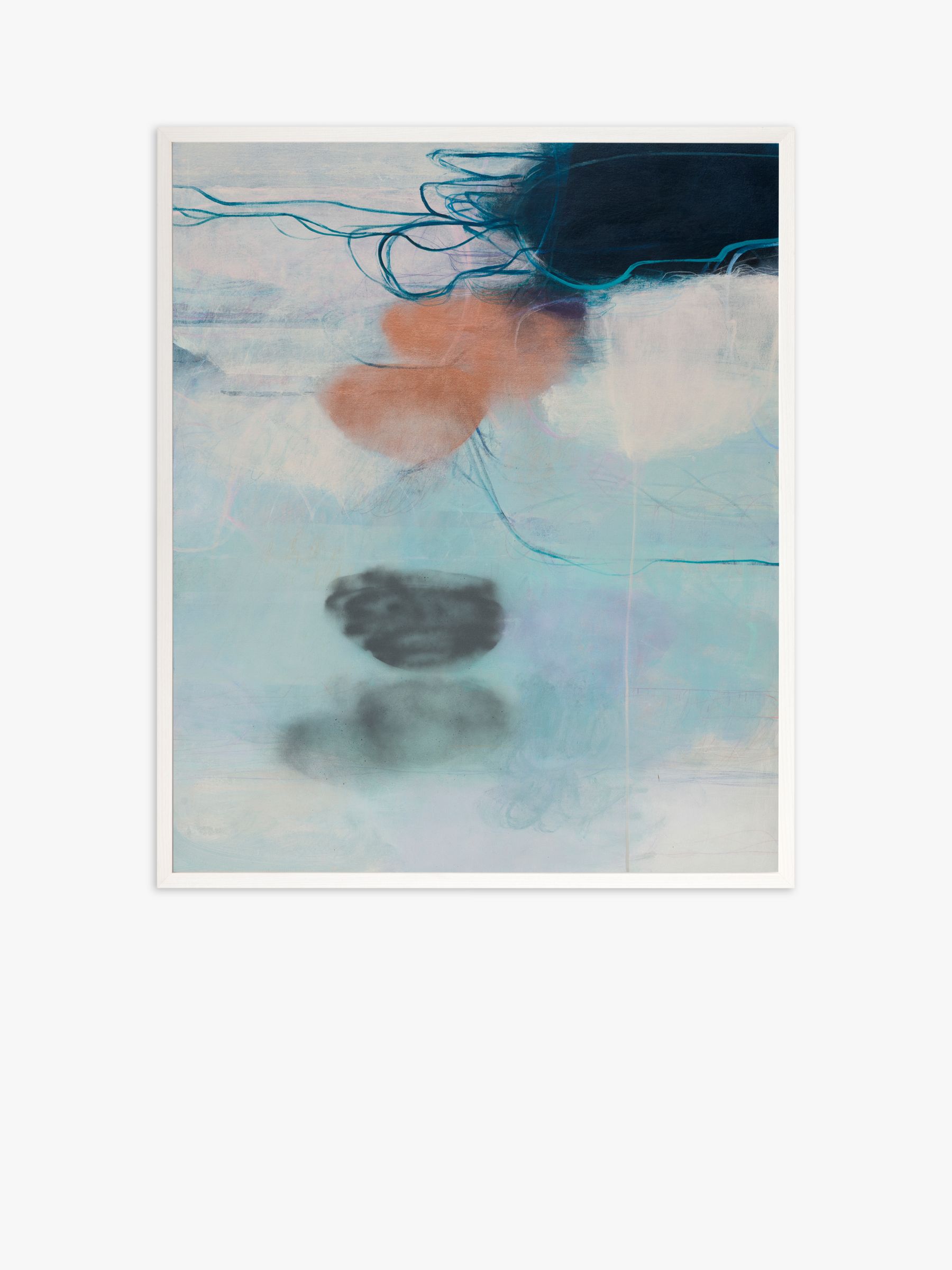 Ele Pack - 'The Ocean Springs & Sparkles' Framed Print, 62 x 52cm, Blue/Multi