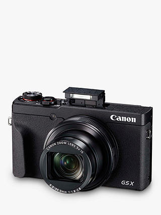 Canon PowerShot G5 X Mark II Digital Camera, 4K Ultra HD, 20.1 MP, 5x Optical Zoom, Wi-Fi, Bluetooth, EVF, 3" Tilting Touch Screen