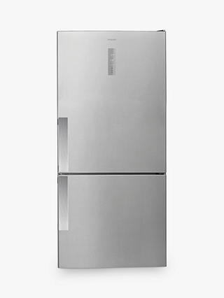 Hotpoint H84BE 72 XO3 UK American-Style Freestanding 70/30 Fridge Freezer, A++ Energy Rating, Stainless Steel