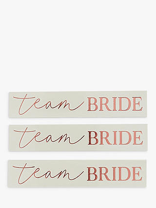 Ginger Ray Rose Gold Team Bride Temporary Tattoos
