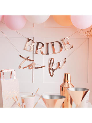 Ginger Ray Rose Gold Bride To Be Bunting