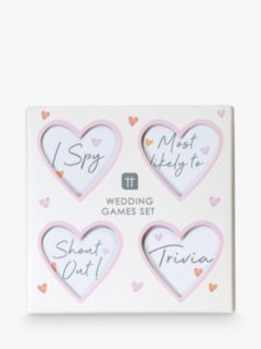 Talking Tables Wedding Trivia Games, Pack of 4