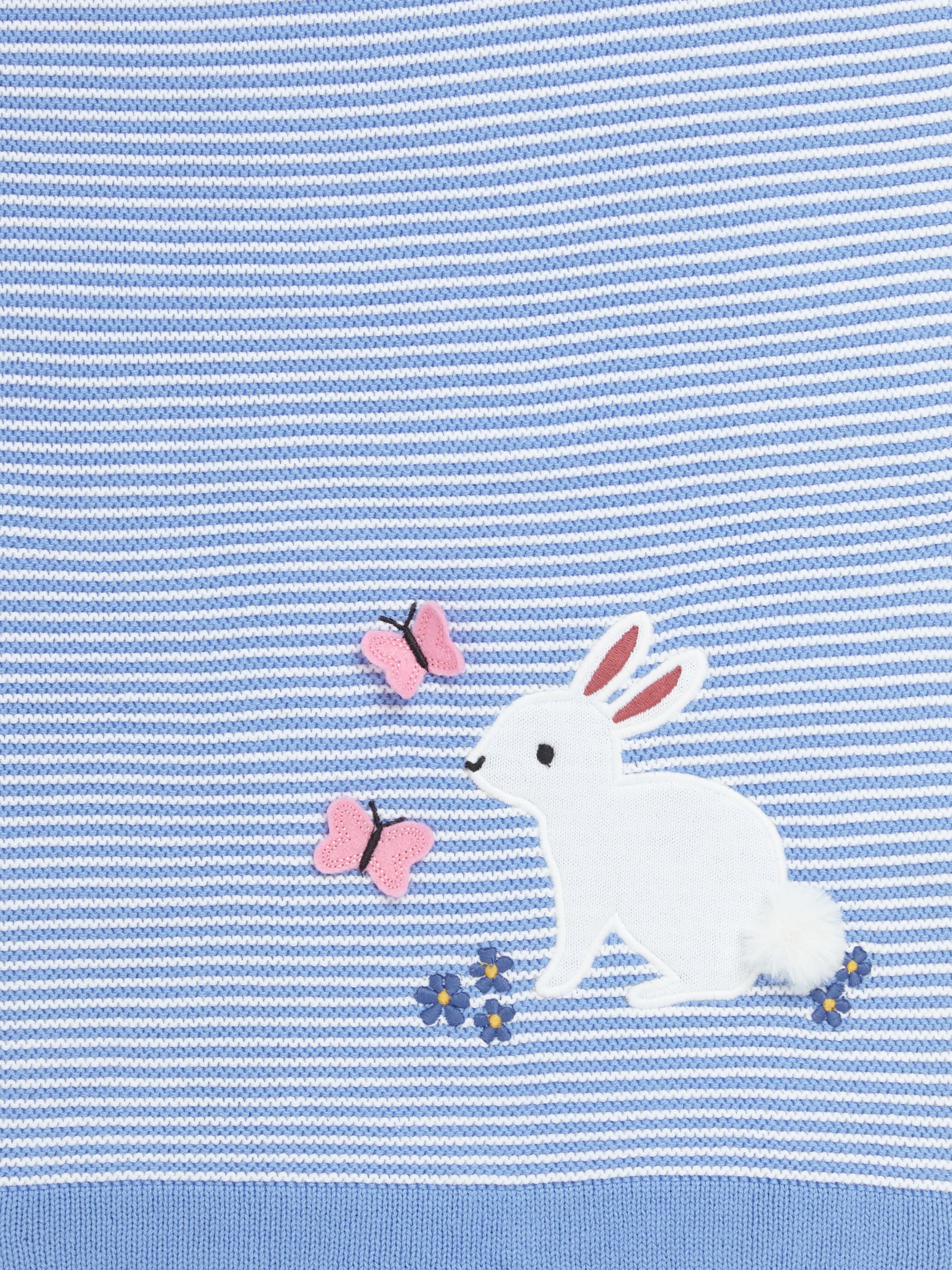 John Lewis & Partners Leckford Bunny Applique Pram Blanket review