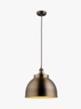 John Lewis & Partners Baldwin Large Pendant Ceiling Light, Antique Brass