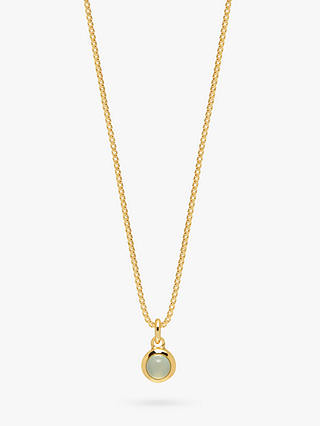 Lola Rose Curio Semi-Precious Stone Round Pendant Necklace