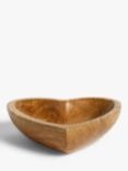 John Lewis Small Heart Bowl, 15cm, FSC-Certified (Mango Wood), Natural