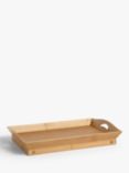 John Lewis Bamboo Fold-Up Bed Tray, 48.5cm, Natural
