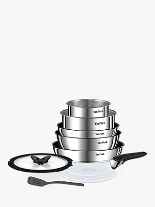 Tefal Ingenio Emotion Stainless Steel Frying and Saucepan Set, 10 Piece