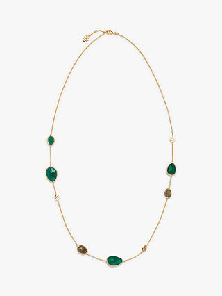 John Lewis & Partners Gemstones Half Stones Long Chain Necklace