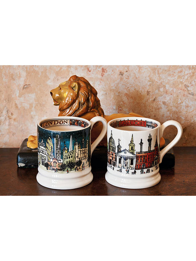 Emma Bridgewater Cities Of Dreams London Half Pint Mug, 310ml, White/Multi