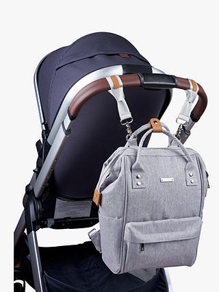 Dusty fuel each other BabaBing! Mani Changing Backpack, Grey Marl
