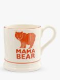 Emma Bridgewater Mama Bear Mum Half Pint Mug, 310ml, Orange/White