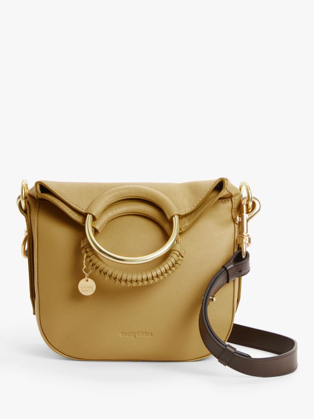 See By Chlo Monroe Leather Small Cross Body Bag Burnt Yellow