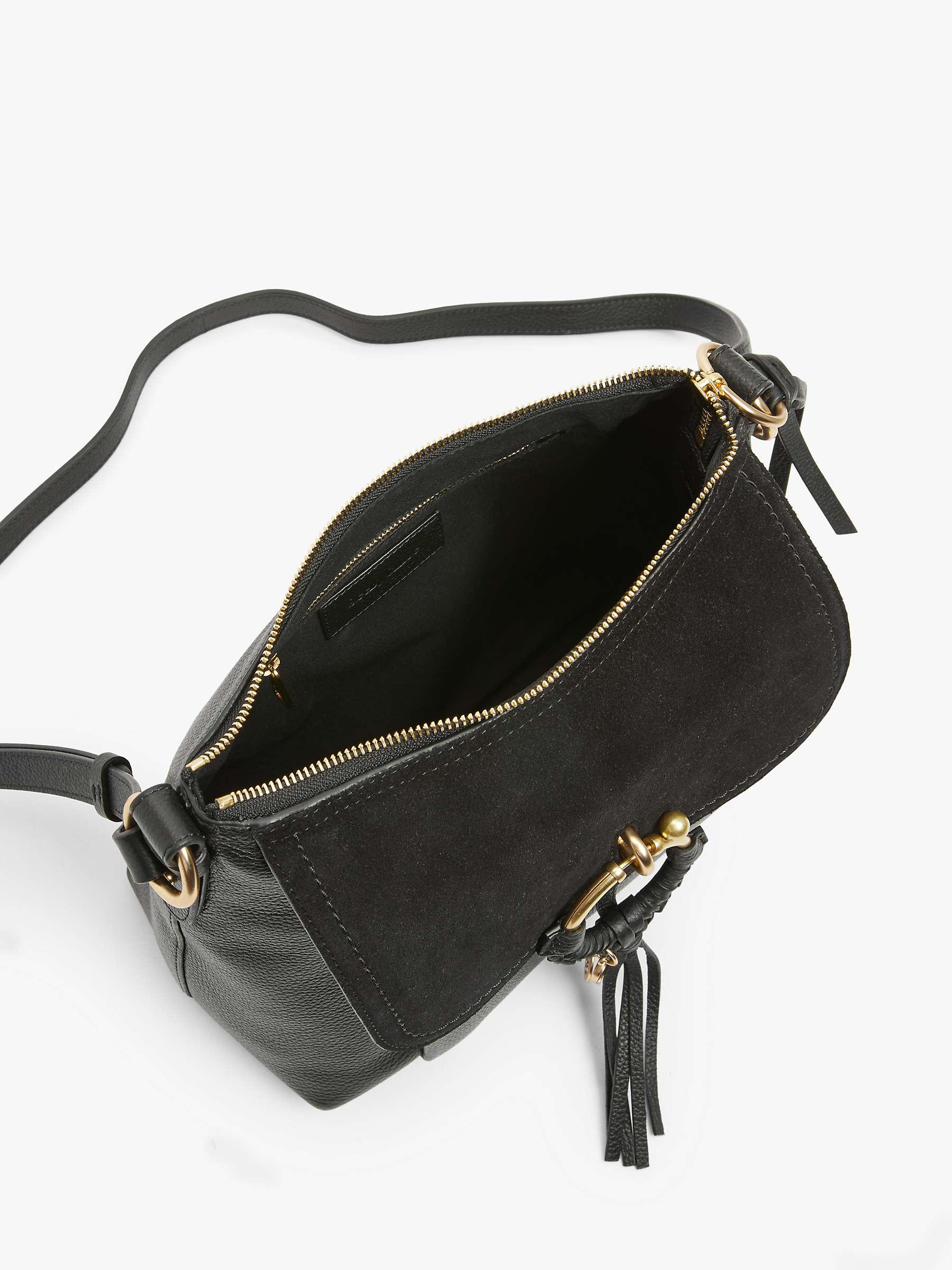 Buy See By Chloé Joan Suede Leather Small Satchel Bag Online at johnlewis.com