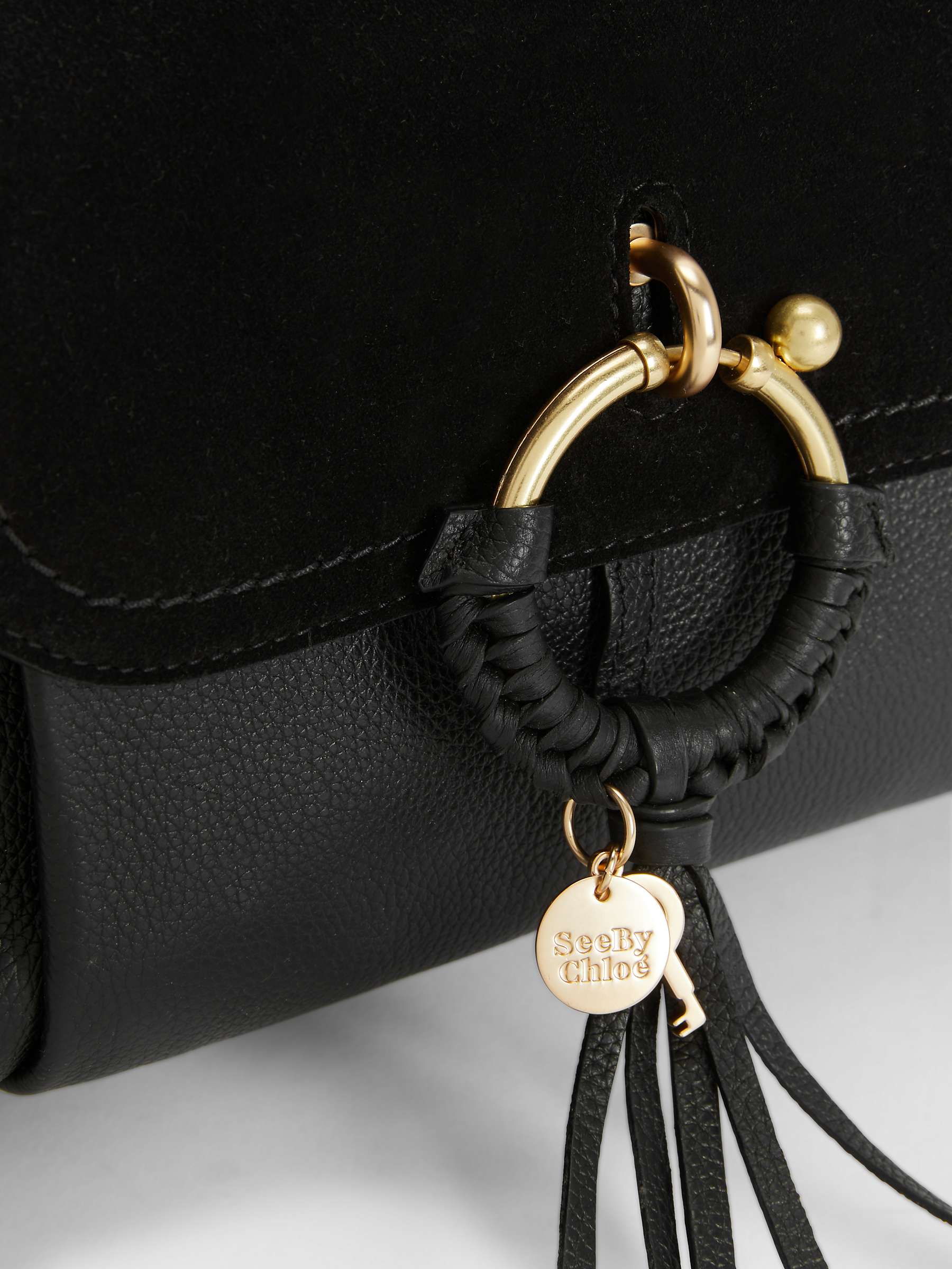 Buy See By Chloé Joan Suede Leather Small Satchel Bag Online at johnlewis.com
