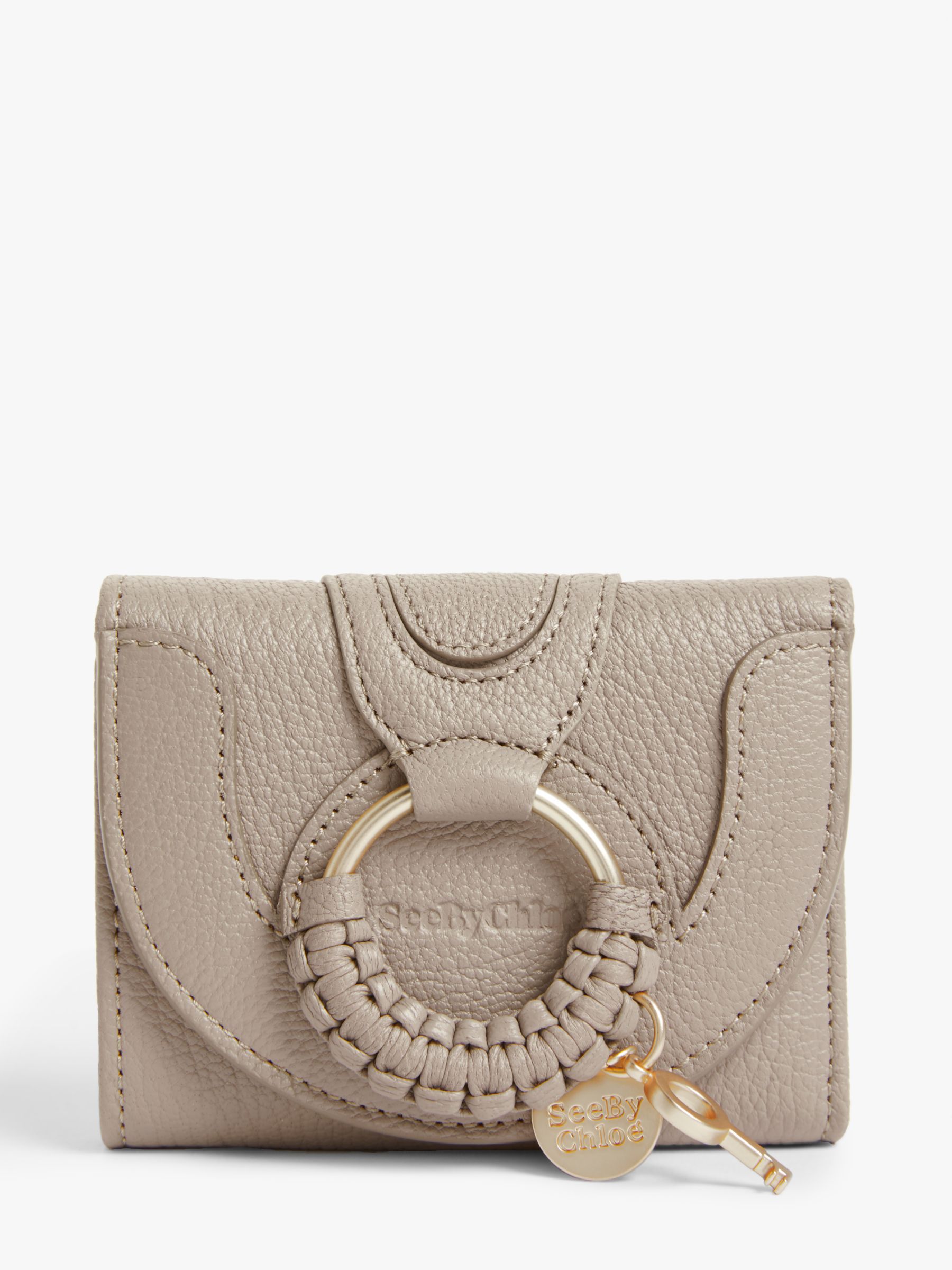 See By Chloé Hana Small Leather Purse, Grey at John Lewis & Partners