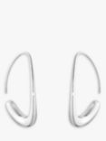 Georg Jensen Offspring Open Hoop Earrings, Silver