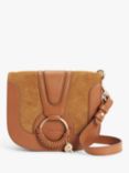See By Chloé Small Hana Suede Leather Satchel Bag, Caramello