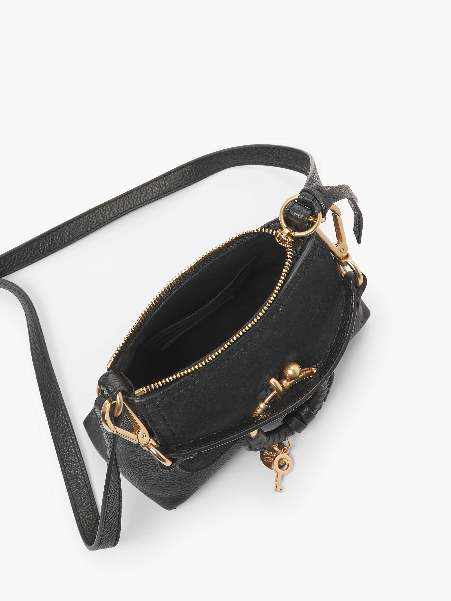 Buy See By Chloé Joan Leather Suede Mini Satchel Bag Online at johnlewis.com