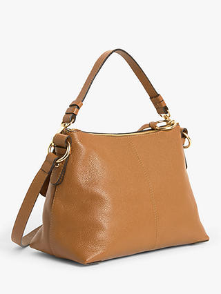 See By Chloé Joan Suede Leather Small Satchel Bag, Caramello