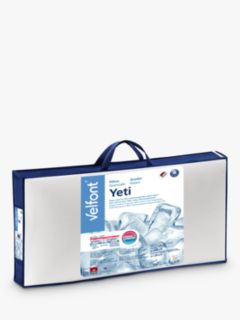 Velfont Temperature Regulating Pillow, Yeti, Medium/Firm