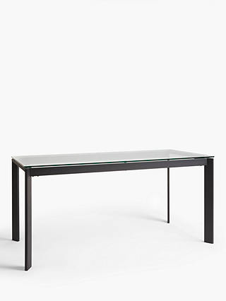 John Lewis & Partners Tropez 6 Seater Glass Top Dining Table