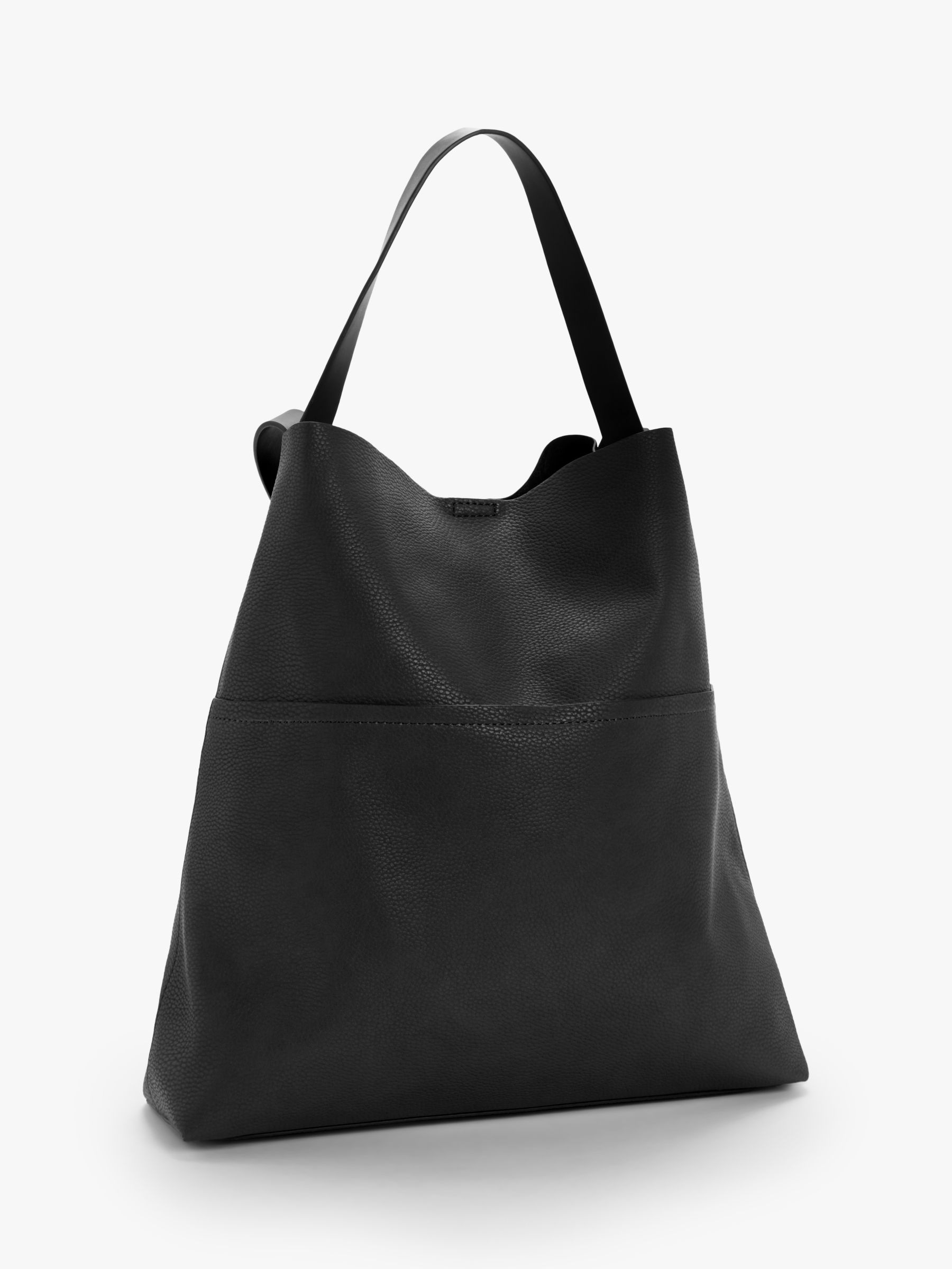 Kin Slouch Hobo Bag, Black at John Lewis & Partners
