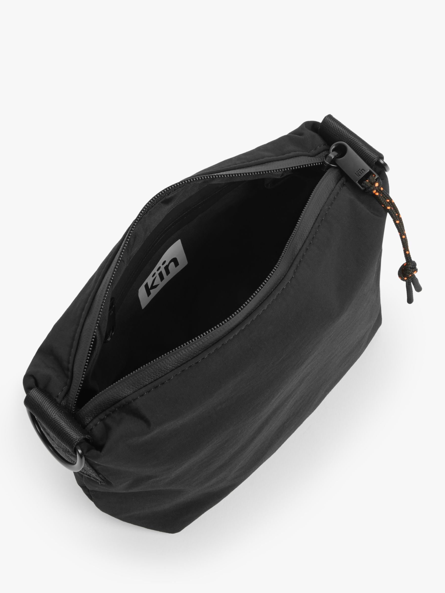 Kin Nylon Water Resistant Cross Body Bag, Black at John Lewis & Partners