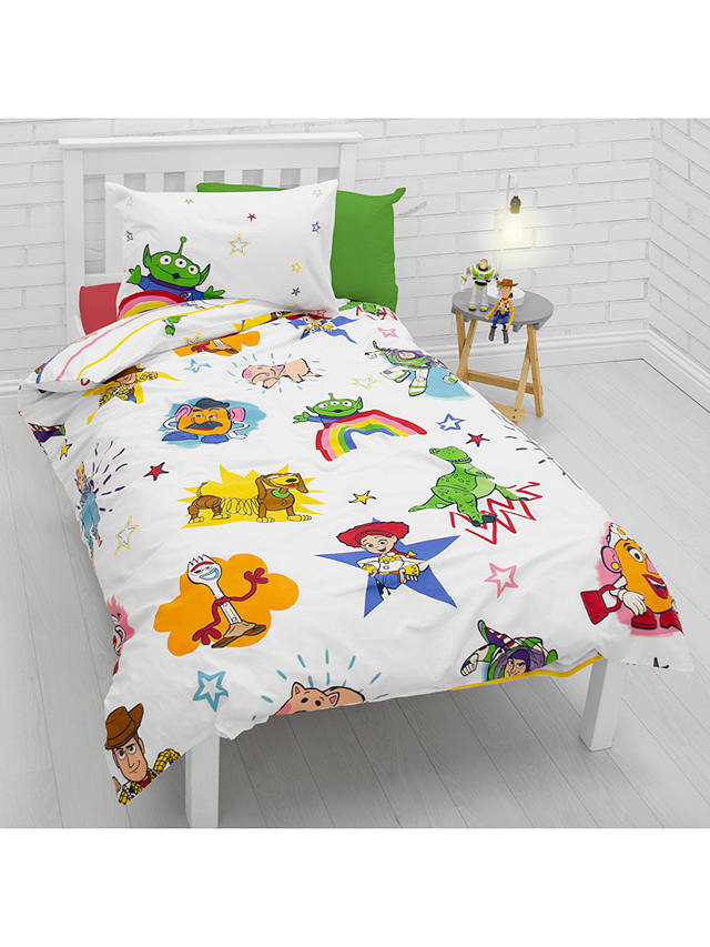 Toy Story Reversible Cotton Duvet Cover, Toy Story Bedding Set Queen Size