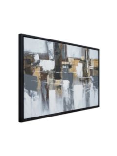 Storm - Hand-Painted Textured Framed Canvas, 72 x 112cm, Brown/Multi