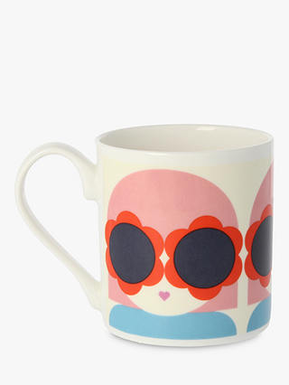 Orla Kiely Sunglasses Mug, 300ml, Pink/Multi