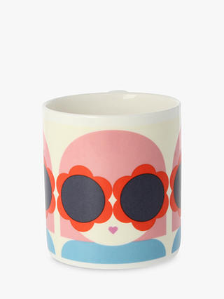 Orla Kiely Sunglasses Mug, 300ml, Pink/Multi