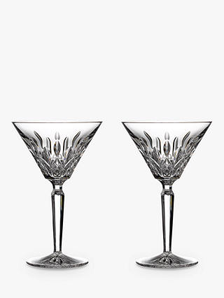 Waterford Crystal Cut Glass Lismore Cocktail Glasses, 125ml, Set of 2, Clear