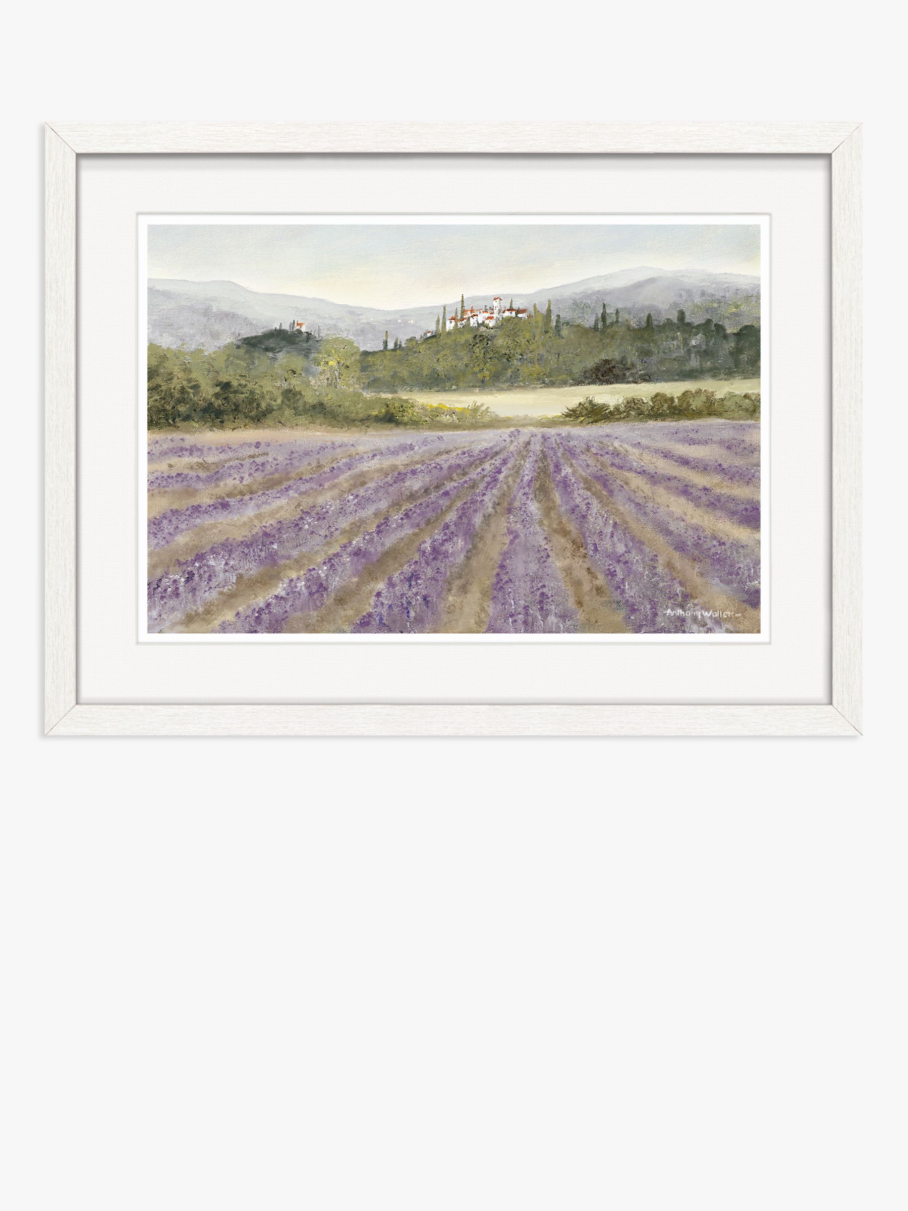 Anthony Waller - Hillside Villa Framed Print, 30 x 40cm, Purple/Multi