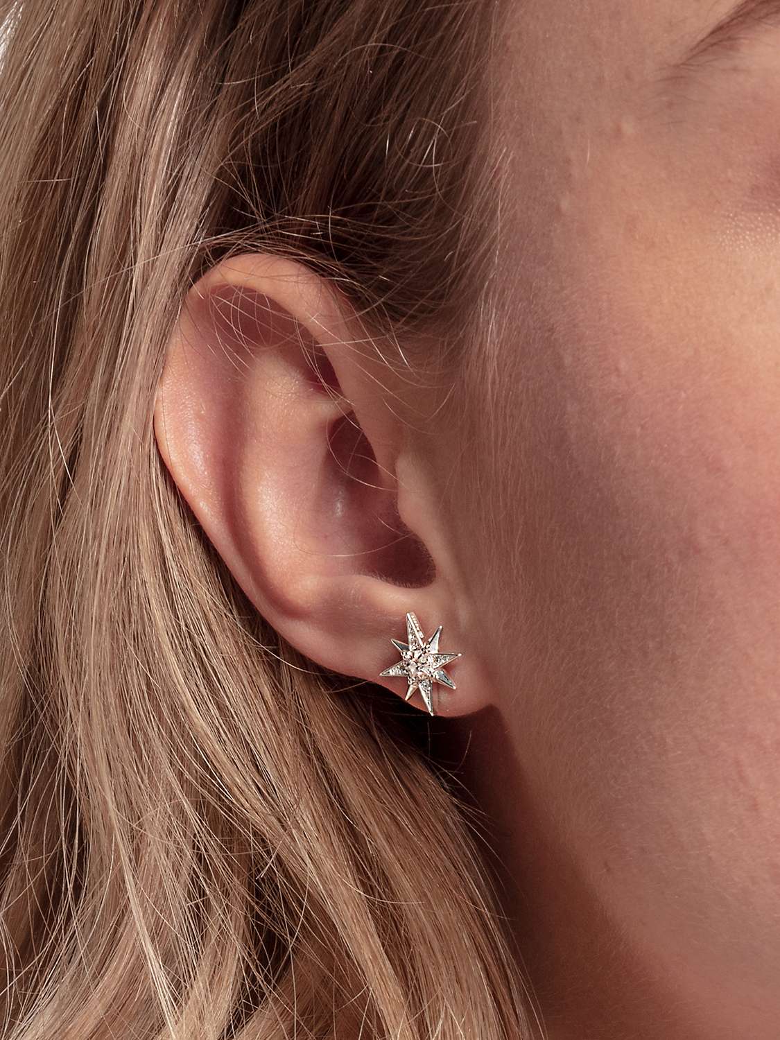 Buy THOMAS SABO Magic Stars Cubic Zirconia Star Stud Earrings, Silver Online at johnlewis.com