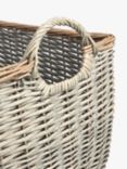 John Lewis Split Willow Large Basket, Grey