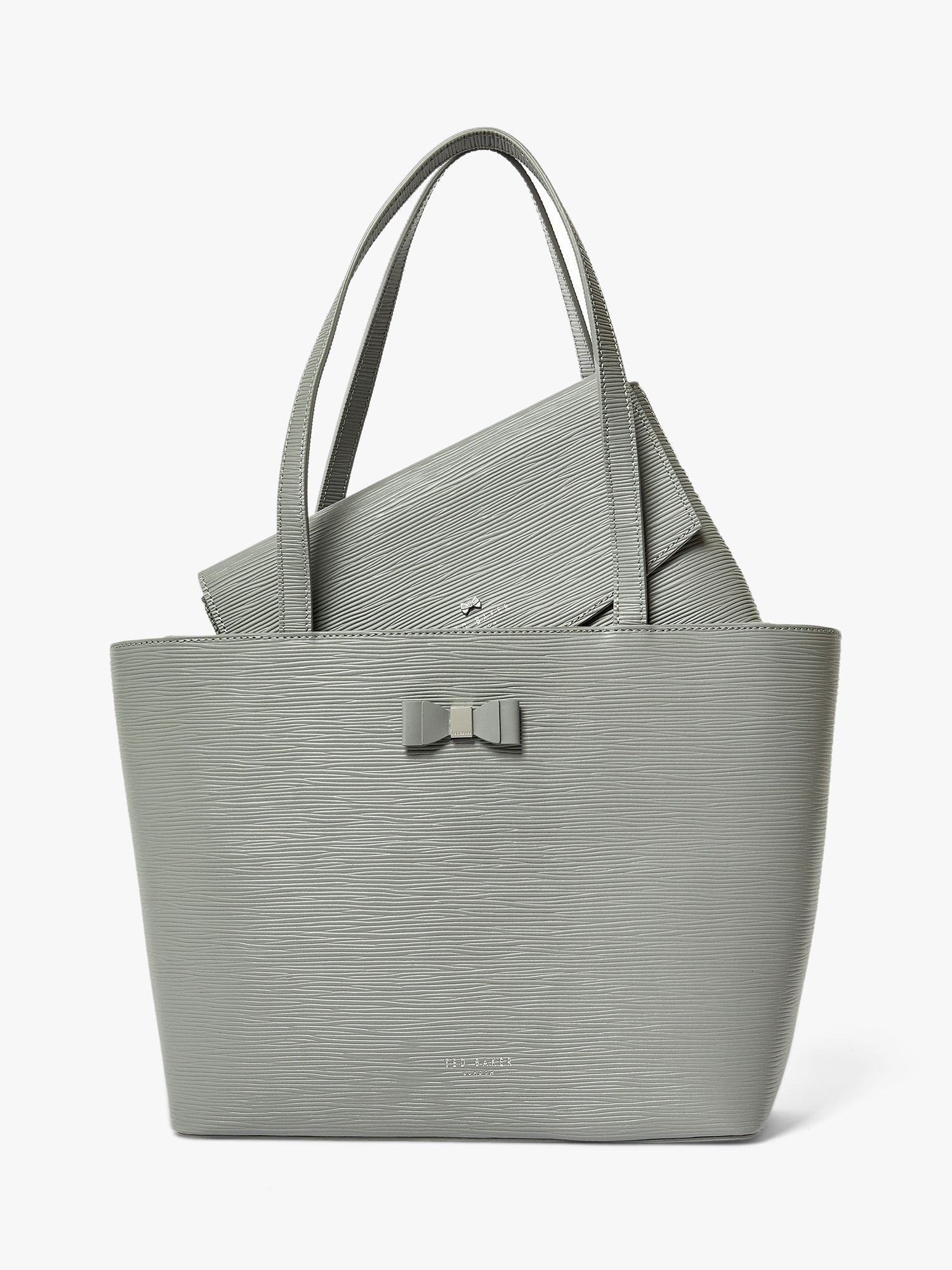 ted baker grey leather bag