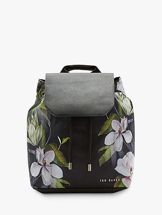 Ted Baker Trindy Floral Drawstring Backpack, Black
