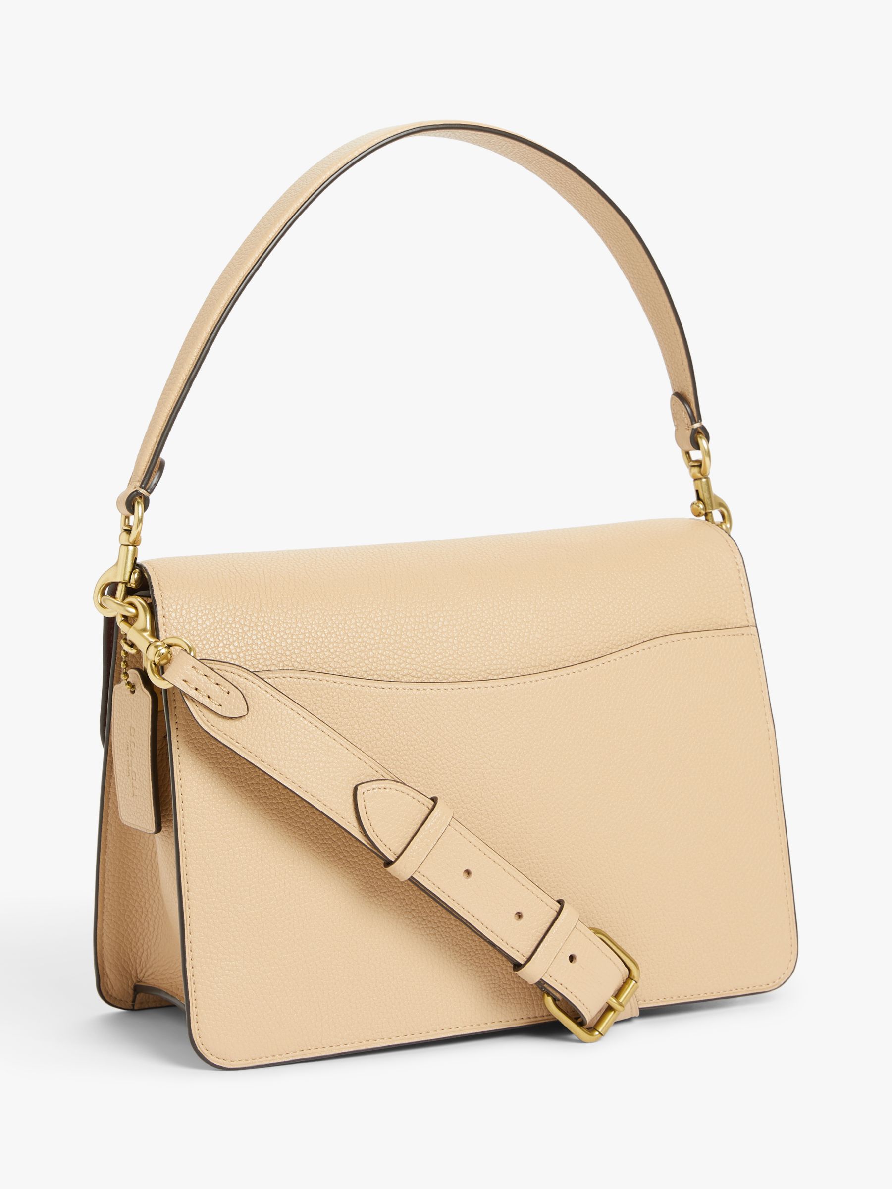 Coach Tabby Large Leather Shoulder Bag, Beechwood at John Lewis & Partners