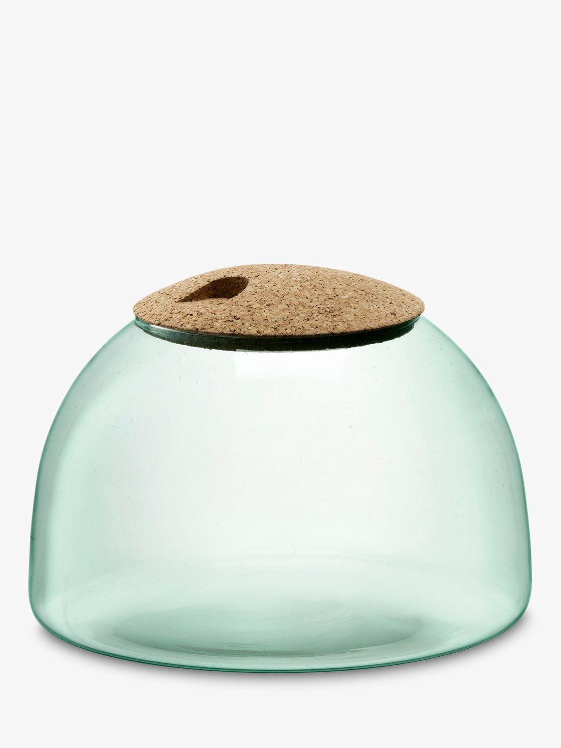 LSA International Canopy Recycled Glass Terrarium with Cork Lid