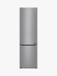 LG GBB62PZGFN Freestanding 70/30 Fridge Freezer, Shiny Steel