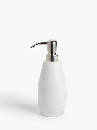John Lewis White Ceramic Soap Dispenser