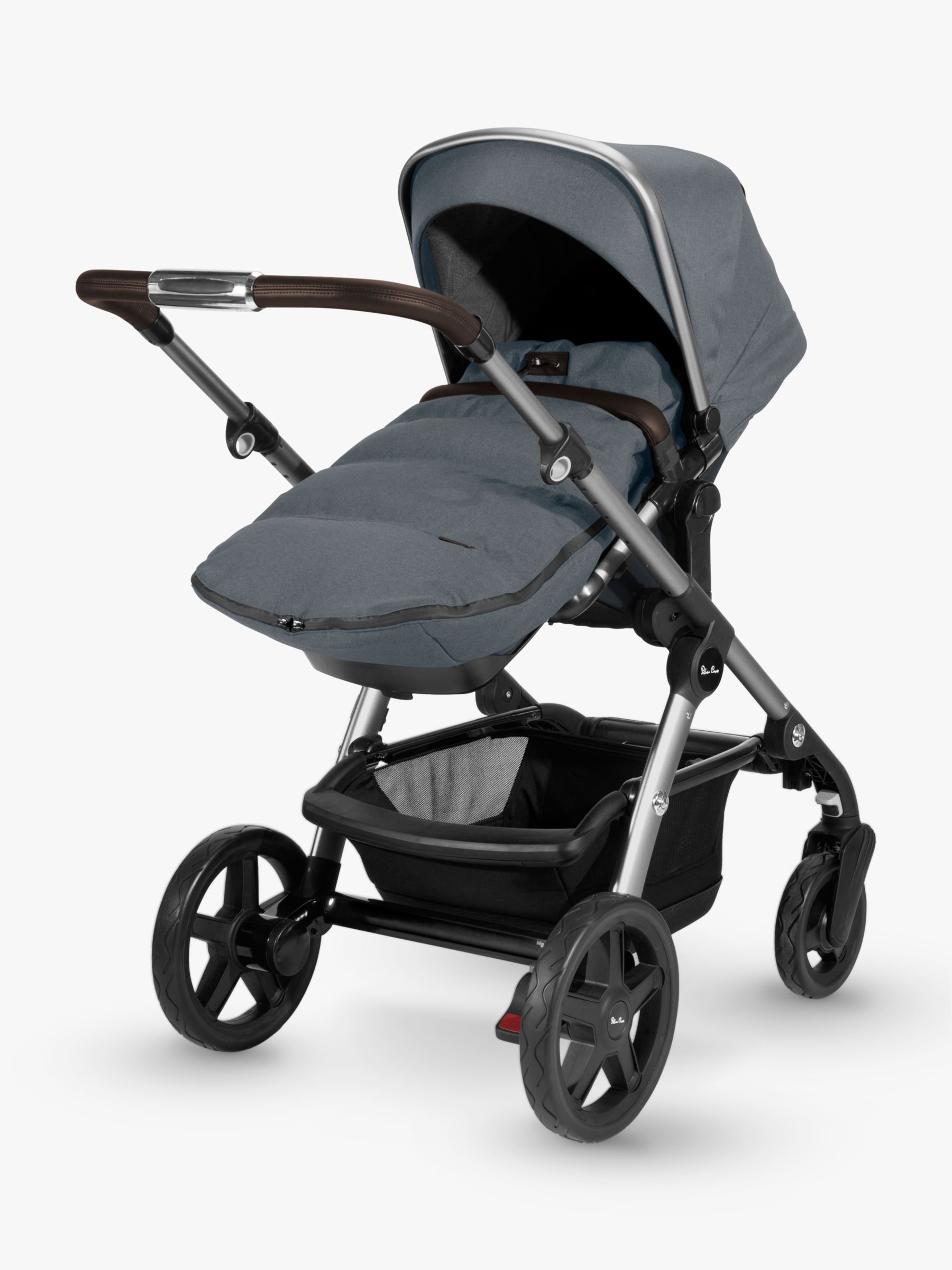 silver cross buggy with footmuff