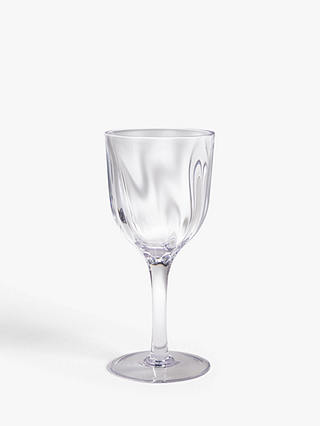 John Lewis & Partners Ripple Recycled Look Acrylic Wine Glass, 380ml